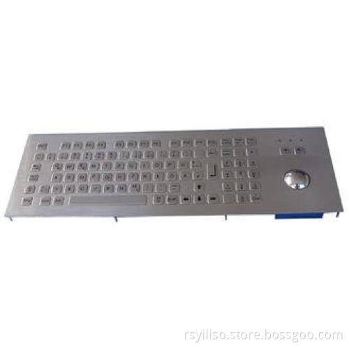 panel mounting short stroke kiosk metal keyboard with FN ke